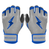 Grey Series Short Cuff Batting Gloves - Royal Blue