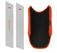 Chrome Series 9" Elbow Guard - Orange