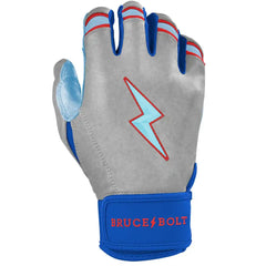James Outman Signature Series Short Cuff Batting Gloves - Metallic Silver
