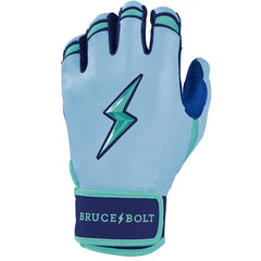 Personalized Bear Series Short Cuff Batting Gloves - Tidal Blue