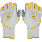 Chrome Series Long Cuff Batting Gloves - Yellow
