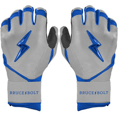 Grey Series Long Cuff Batting Gloves - Royal Blue