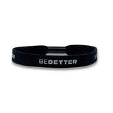 "BE BETTER" Stretch Bracelet - Black