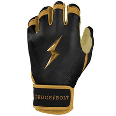 Gold Series Short Cuff Batting Gloves - Black/Gold