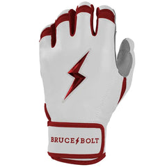 Chrome Series Short Cuff Batting Gloves - Maroon