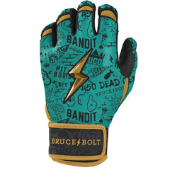 King of JUCO Creator Series Short Cuff Batting Gloves - Mint/Black