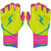 Bear Series Long Cuff Batting Gloves - Caribbean Yellow