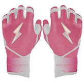 Bear Series Long Cuff Batting Gloves - Dusty Pink