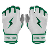 Chrome Series Short Cuff Batting Gloves - Green