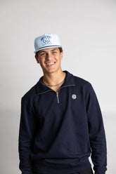 "BRUCE BOLT Golf Club" Rope Hat - Baby Blue