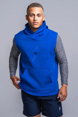 BOLT Sleeveless Hoodie - Royal/Royal Bolt