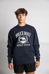 "BRUCE BOLT Golf Club" Crewneck - Navy