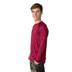 Performance Long Sleeve Shirt - Maroon