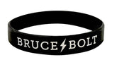 "BRUCE BOLT" Silicone Stretch Bracelet - Black