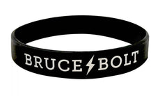 "BRUCE BOLT" Silicone Stretch Bracelet - Black
