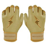 Gold Series Short Cuff Batting Gloves - Gold