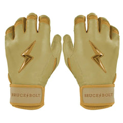 Gold Series Short Cuff Batting Gloves - Gold
