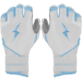 Chrome Series Long Cuff Batting Gloves - Baby Blue