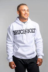"BRUCE BOLT" Hoodie - White/Black