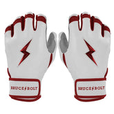 Chrome Series Short Cuff Batting Gloves - Maroon