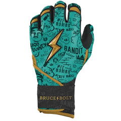 King of JUCO Creator Series Long Cuff Batting Gloves - Mint/Black