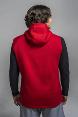 BOLT Sleeveless Hoodie - Red/Red Bolt