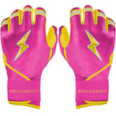 Dexter McCleon Jr. Signature Series Long Cuff Batting Gloves - Pink Lemonade