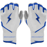 Chrome Series Long Cuff Batting Gloves - Royal