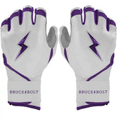 Chrome Series Long Cuff Batting Gloves - Purple