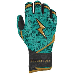 King of JUCO Creator Series Long Cuff Batting Gloves - Mint/Black