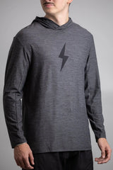 SuperSoft BOLT Long Sleeve Hoodie - Charcoal