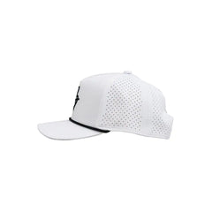 "Flying B" Pre-Curved Golf Rope Hat - White