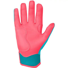 Max Clark Signature Series Short Cuff Batting Gloves - Pink/Teal
