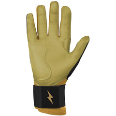 Gold Series Long Cuff Batting Gloves - Black/Gold