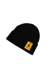 BOLT Patch Cuffed Beanie - Black