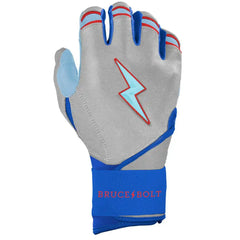 James Outman Signature Series Long Cuff Batting Gloves - Metallic Silver