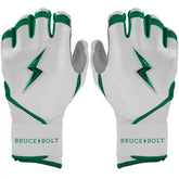 Chrome Series Long Cuff Batting Gloves - Green
