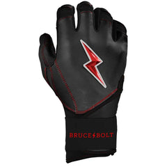 Bear Series Long Cuff Batting Gloves - Black