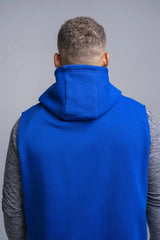 BOLT Sleeveless Hoodie - Royal/Royal Bolt