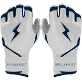Chrome Series Long Cuff Batting Gloves - Navy