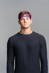 Performance Wide Headband - Maroon
