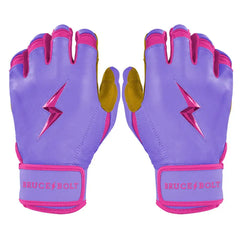 Harrison Bader Signature Series Short Cuff Batting Gloves - Lavender
