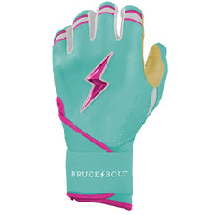 Fernando Tatis Jr. Signature Series Long Cuff Batting Gloves - Mint/Pink
