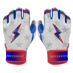 Brandon Nimmo Signature Series Short Cuff Batting Gloves - Stars & Stripes