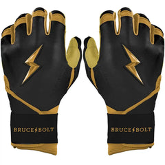 Gold Series Long Cuff Batting Gloves - Black/Gold
