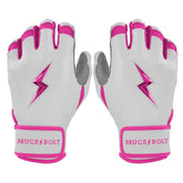Chrome Series Short Cuff Batting Gloves - Pink