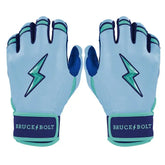 Personalized Bear Series Short Cuff Batting Gloves - Tidal Blue