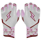 Lars Nootbaar Signature Series Long Cuff Batting Gloves - White/Pink