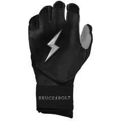 Chrome Series Long Cuff Batting Gloves - Black