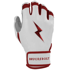 Chrome Series Short Cuff Batting Gloves - Maroon